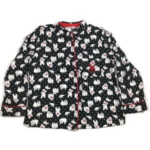 Victoria’s Secret Polar Bear Button Up PJ Pajama Top Women’s Small